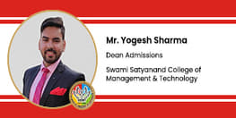 Interview Mr Yogesh Sharma Dean Admissions at Swami Satyanand College of Management and Technology Amritsar